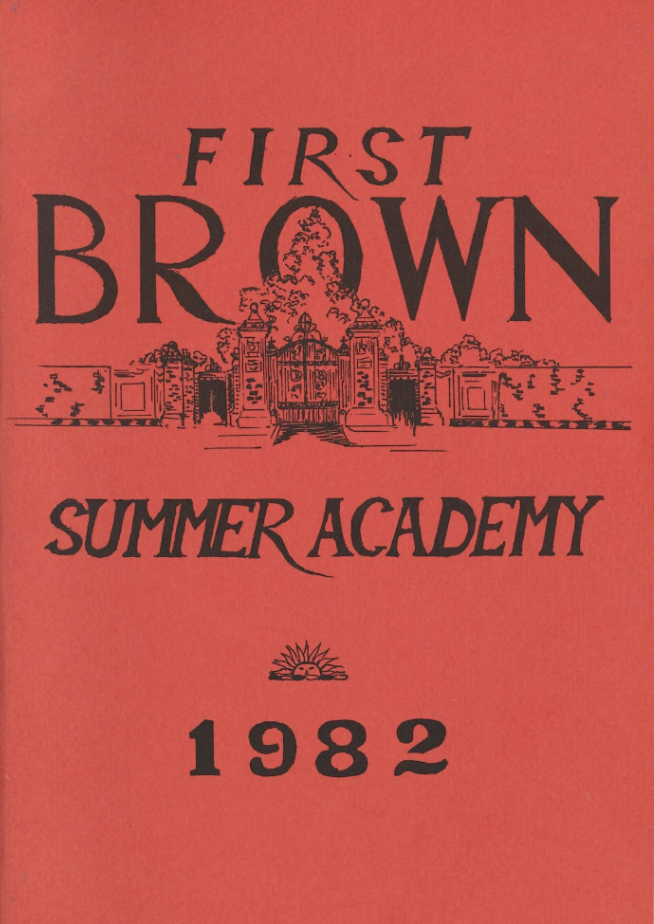 photo of Brown First Summer Academy book